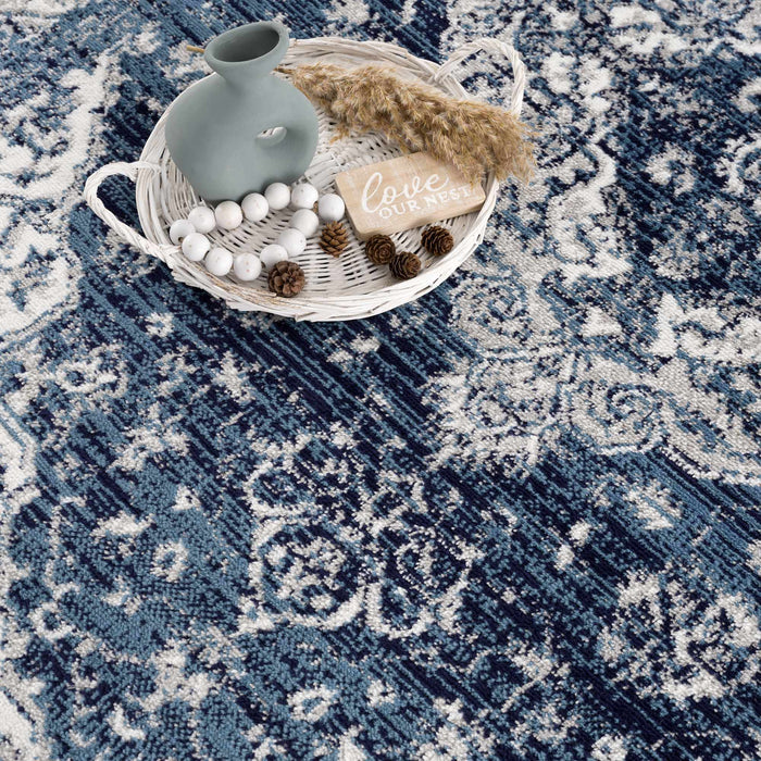 Hauteloom Billy Blue Medallion Rug