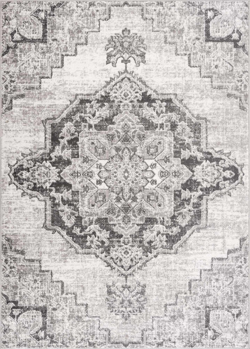 Hauteloom Elani Gray Medallion Rug