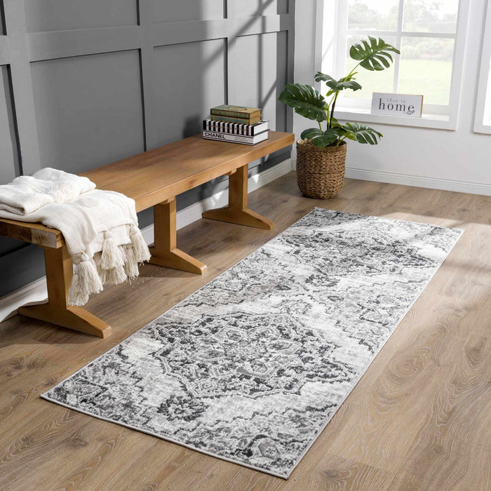 Hauteloom Elani Gray Medallion Rug