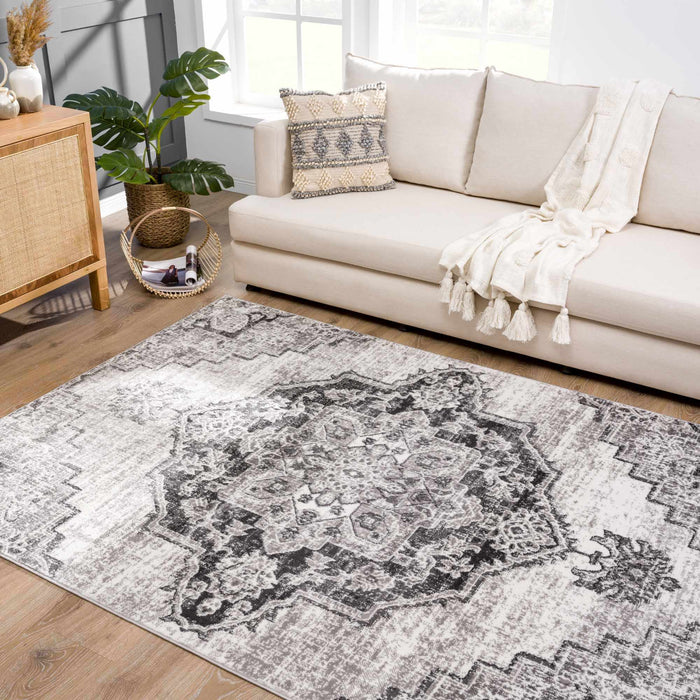 Hauteloom Elani Gray Medallion Rug