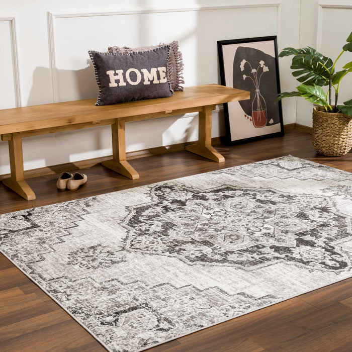 Hauteloom Elani Gray Medallion Rug