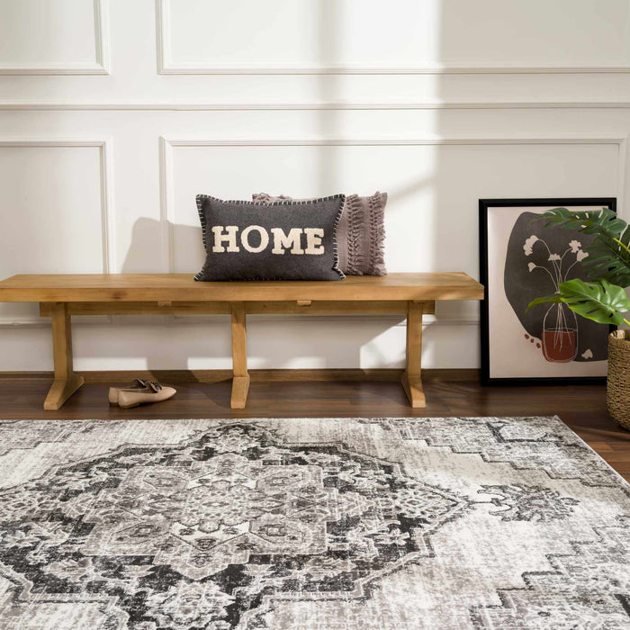 Hauteloom Elani Gray Medallion Rug