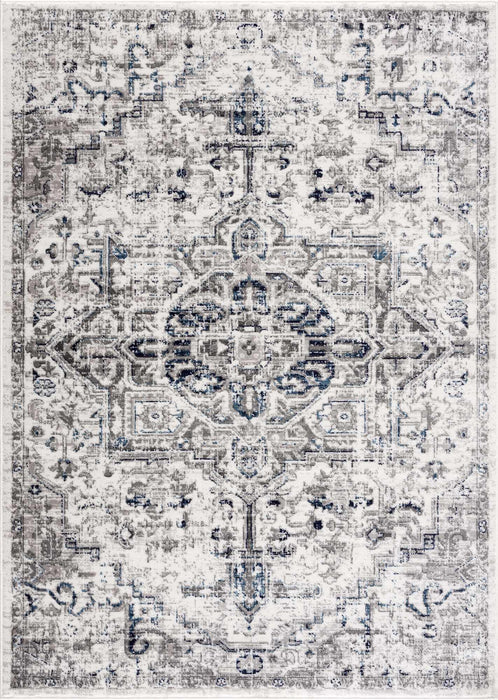 Hauteloom Buenaventura Cream & Navy Area Rug