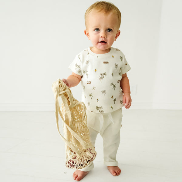 Makemake Organics Organic Baby Toddler T-shirt & Pant Set - Malibu