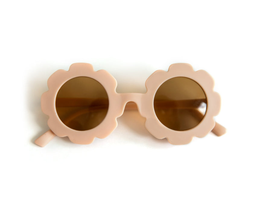 Reverie Threads Matte Flower Sunnies in Peachy Pink