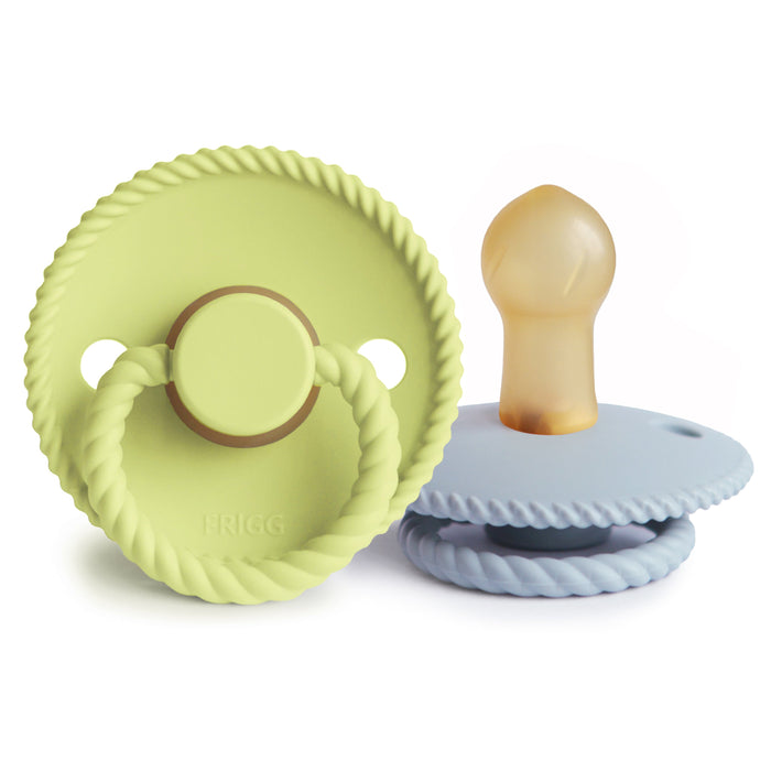 Mushie FRIGG Rope Natural Rubber Pacifier 2-Pack