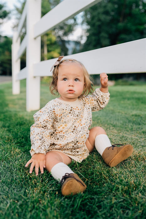 Mebie Baby Bloom French Terry Bodysuit