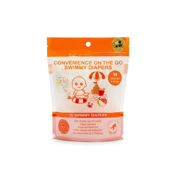 Little Toes Natural Disposable Swim Diaper - Convenience On The Go 2 Pack