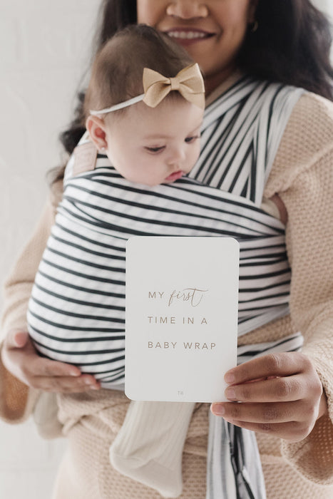 Tuck and Bundle Modern Baby Milestone Cards