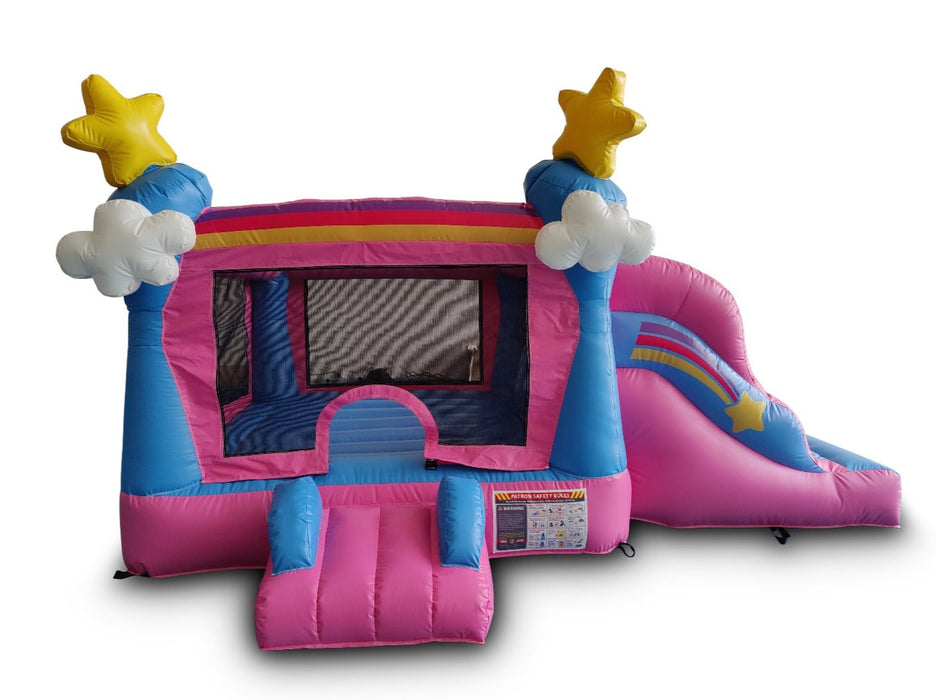 HullaBalloo Mini Enchanted Bounce House Slide