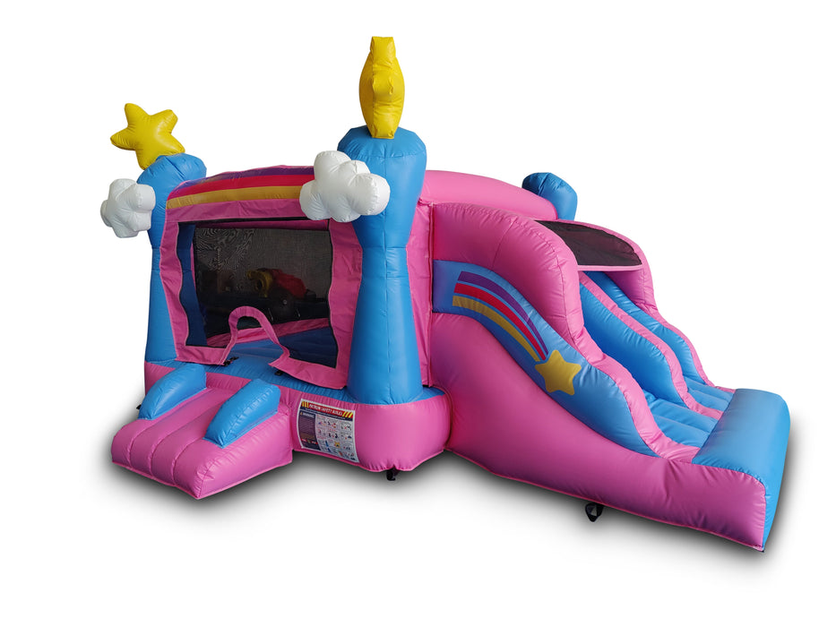 HullaBalloo Mini Enchanted Bounce House Slide