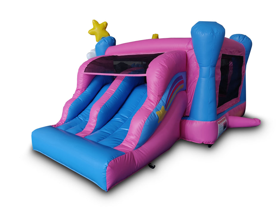 HullaBalloo Mini Enchanted Bounce House Slide