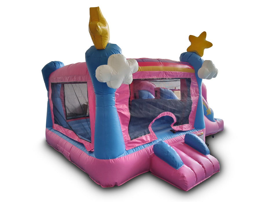 HullaBalloo Mini Enchanted Bounce House Slide