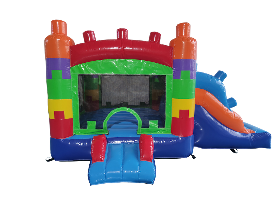 HullaBalloo Mini Blocks Bounce House Slide