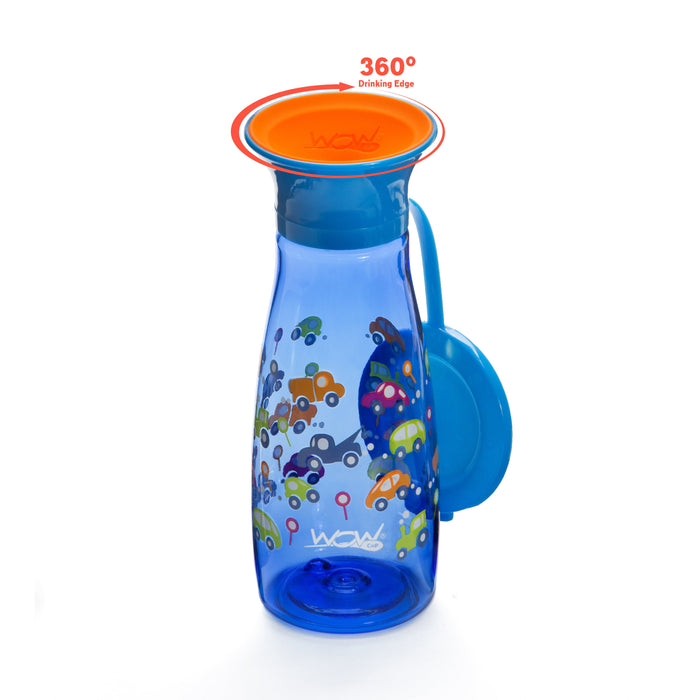 WOW CUP Mini - Blue Cars, 12 oz/350 ml