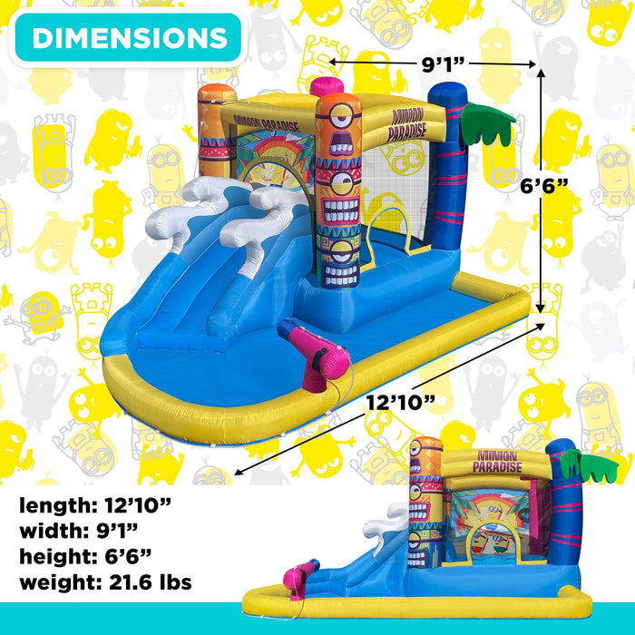 Funormous Minions Bounce House Water Slide with Pool