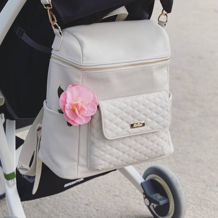 Luli Bebé Monaco Diaper Bag | Pearl White