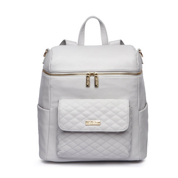 Luli Bebé Monaco Diaper Bag | Stone Grey