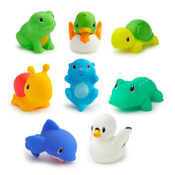 Munchkin Lake Squirts Bath Toy, Multi-Color, 8 Pack
