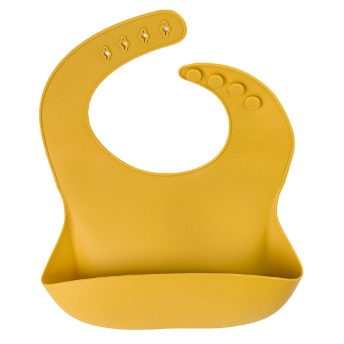 Babeehive Goods Mustard Silicone Baby Bib