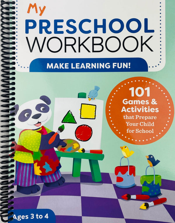 Lay it Flat My Preschool Workbook: 101 Games & Activities that Prepare Your Child for School (Spiral Bound)