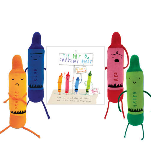 MerryMakers The Day the Crayons Quit Plush Pack Plush Doll & Book