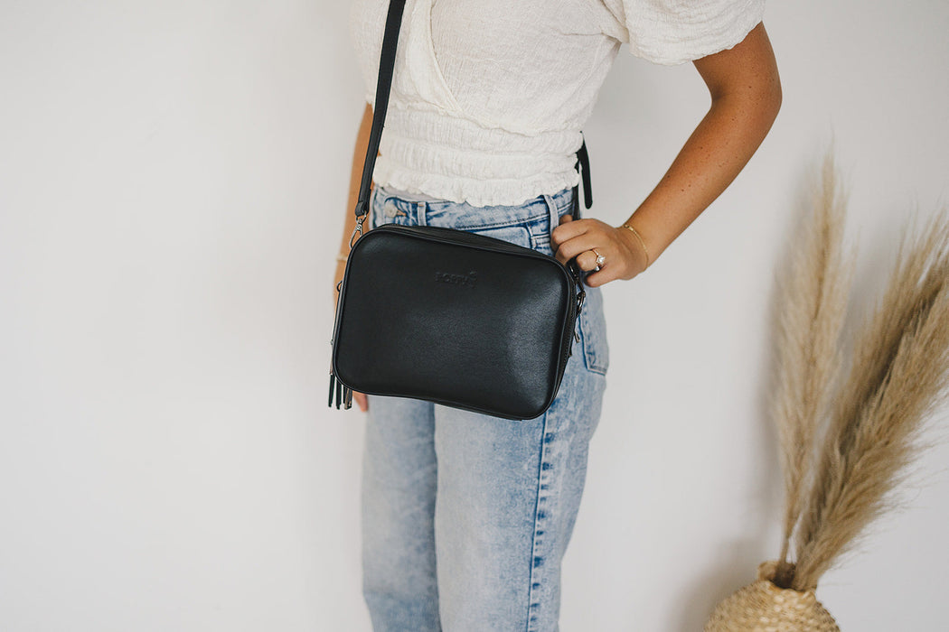 Poppy The Poppy Crossbody Diaper Bag - All Black Everything