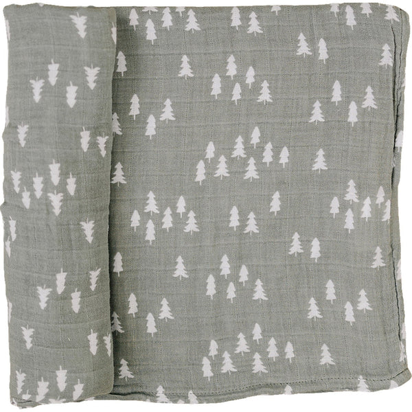 Mebie Baby Pines Muslin Swaddle Blanket