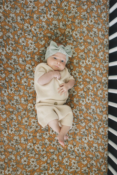 Mebie Baby Magnolia Muslin Crib Sheet
