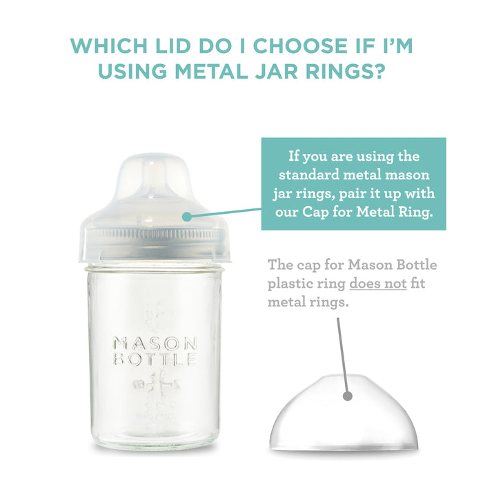Mason Bottle Cap for Metal Mason Jar Rings