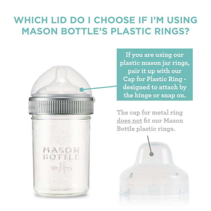 Mason Bottle Cap for Mason Bottle Plastic Ring