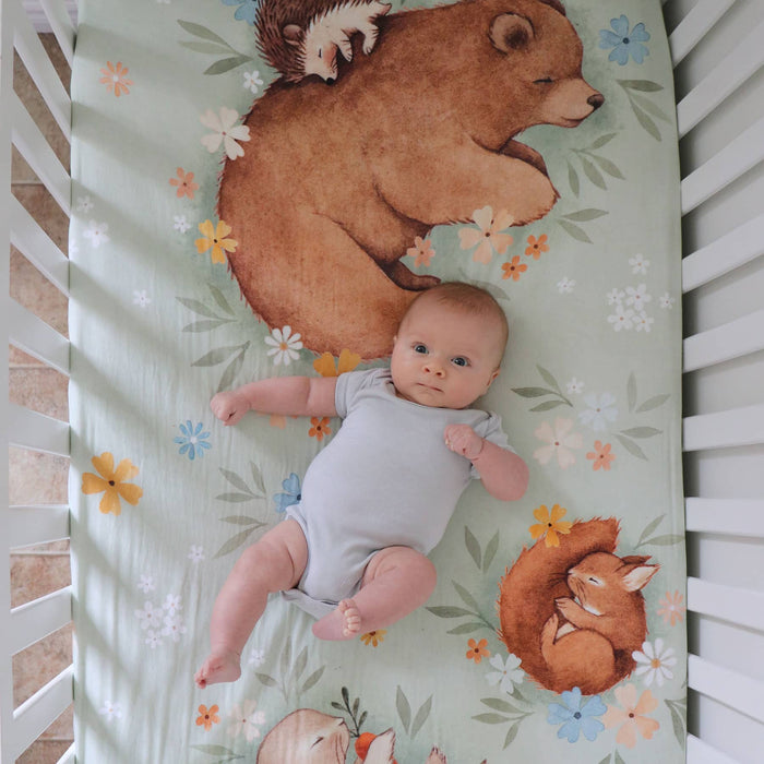 Rookie Humans Enchanted Meadow Standard Size Crib Sheet