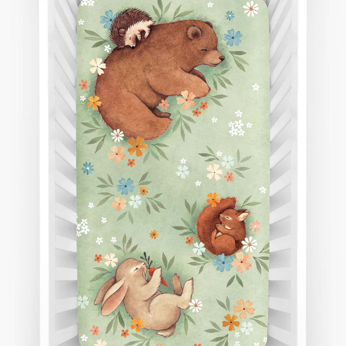 Rookie Humans Enchanted Meadow Standard Size Crib Sheet