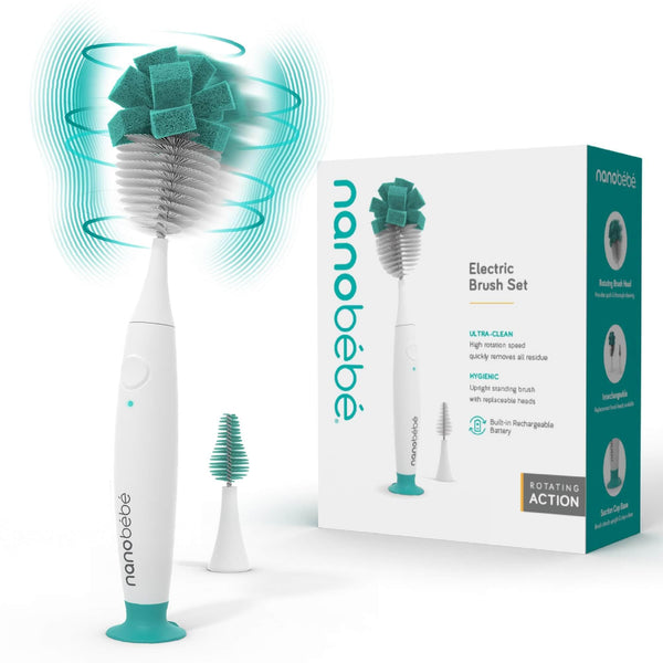 Nanobébé E-Brush Electric Baby Bottle Brush