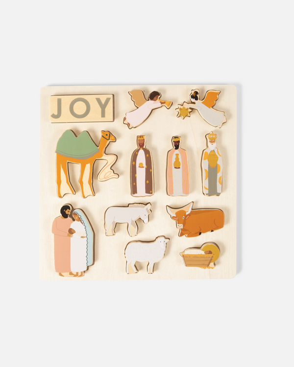 Be A Heart Nativity Wooden Puzzle