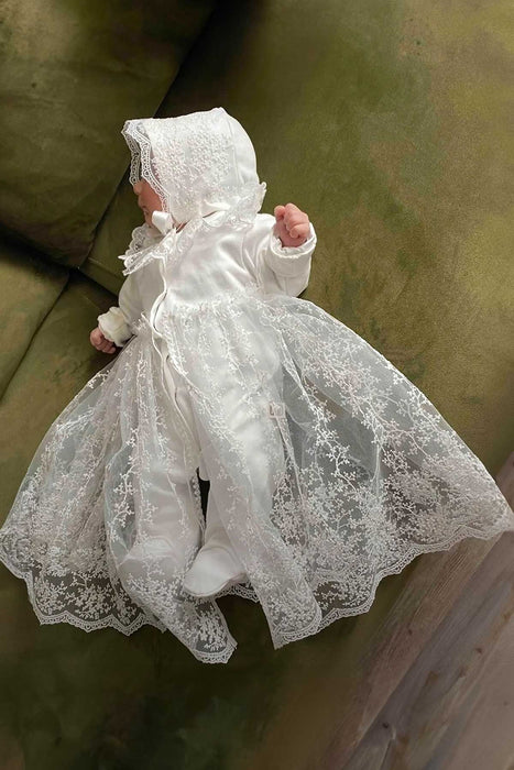 THA Dressing Baby Girl Christening Gown Set