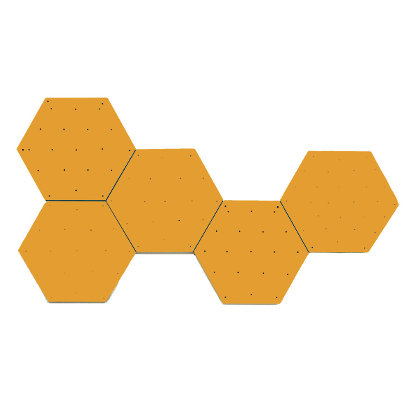 Project Playroom Hexagon Rock Wall Panel + FLAT FRAME