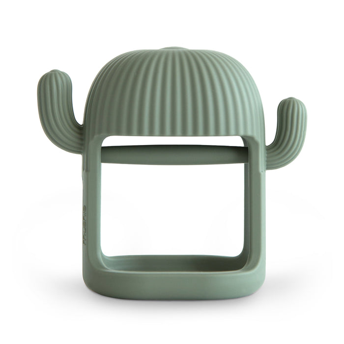 Mushie No-Drop Cactus Teether (Dried Thyme)