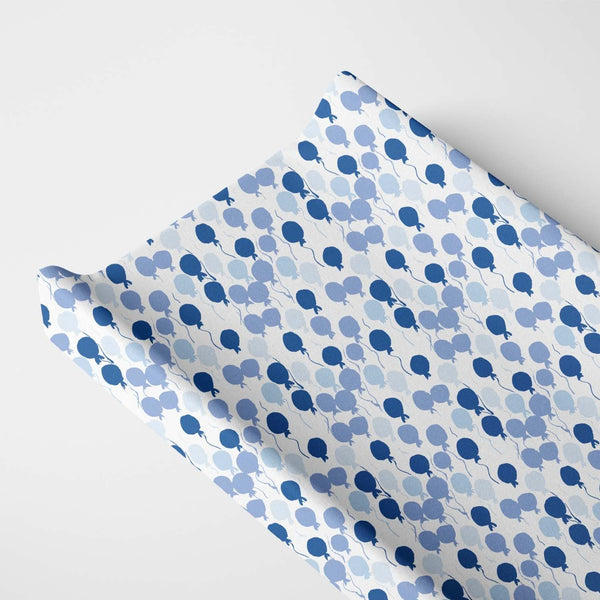 Norani Baby Organic Changing Pad Cover - Blue Balloons