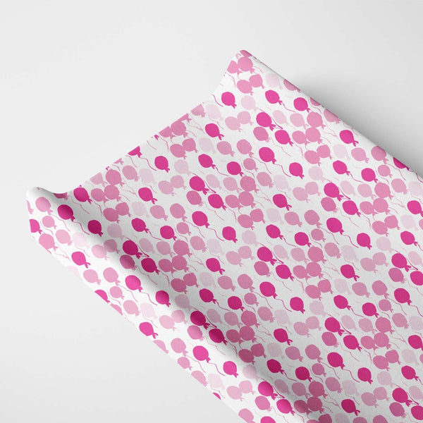 Norani Baby Organic Changing Pad Cover - Pink Balloons