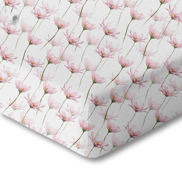 Norani Baby Organic Crib Sheet - Pink Petals