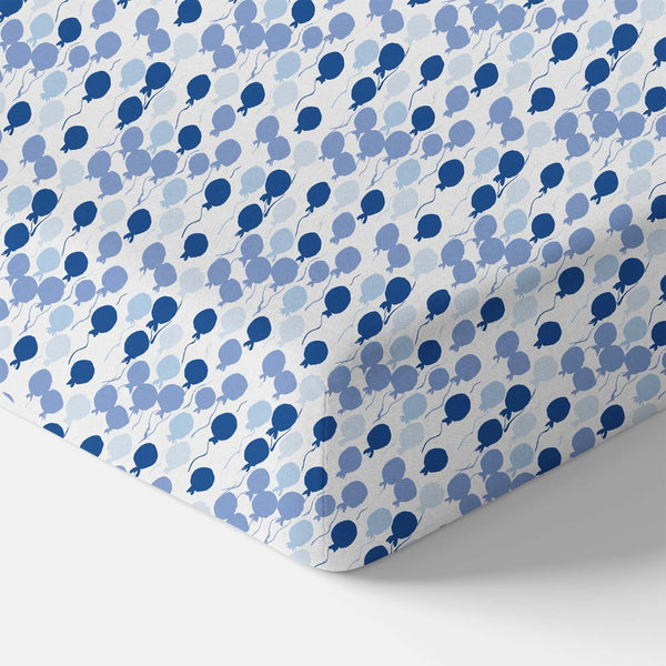 Norani Baby Organic Crib Sheet - Blue Balloons