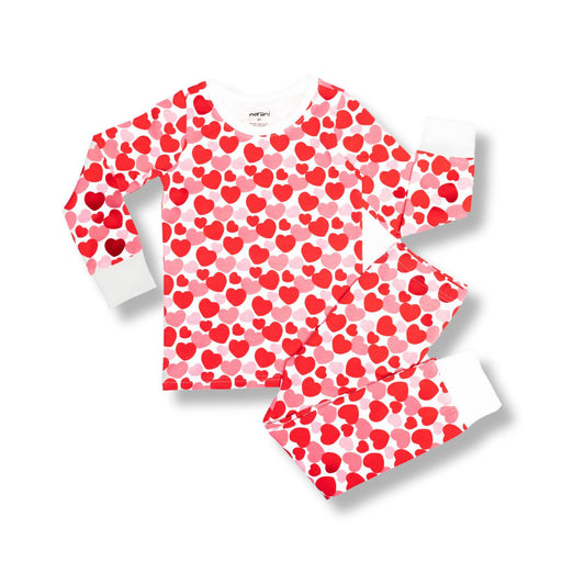 Norani Baby Kids Pajamas - Red & Pink Hearts