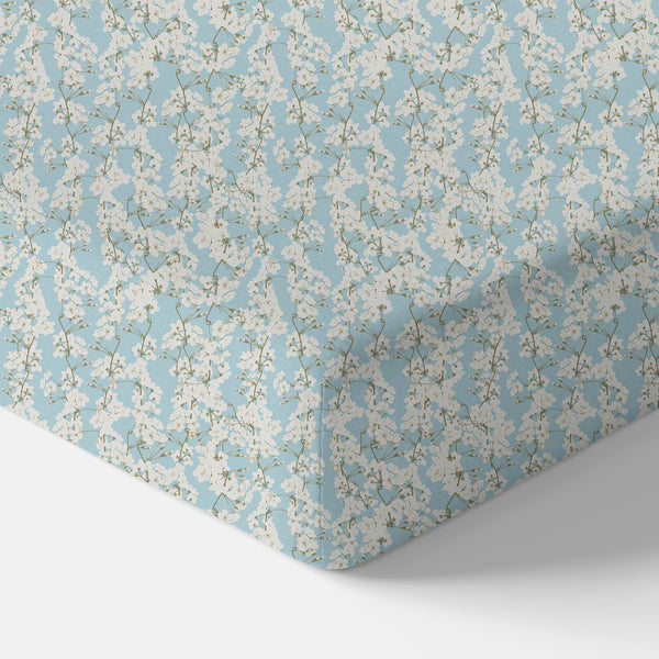 Norani Baby Organic Crib Sheet - Cherry Blossoms