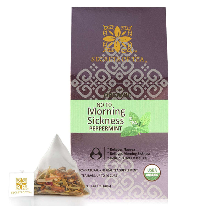 Secrets Of Tea Pregnancy Tea Peppermint Morning Sickness Relief: 40 Servings