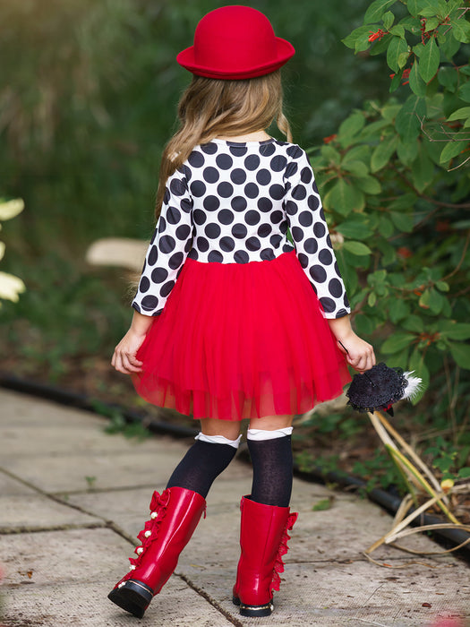 Mia Belle Girls Be Witched Polka Dot Tutu Dress