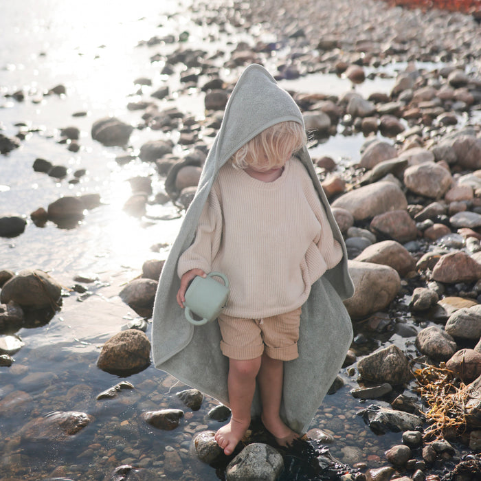 Mushie Organic Cotton Baby Hooded Towel