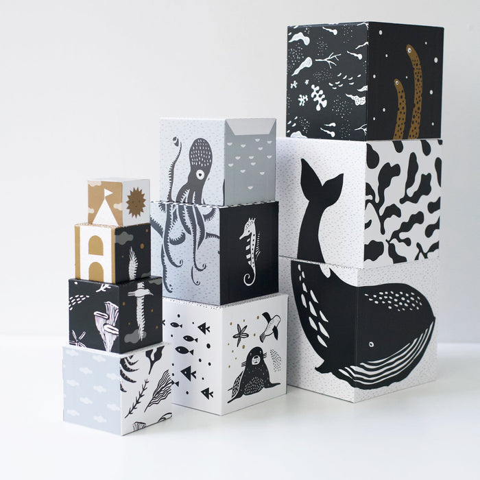 Wee Gallery Nesting Blocks - Ocean Animals