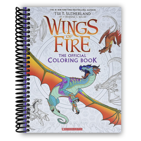 Lay it Flat Official Wings of Fire Coloring Book(Spiral Bound)