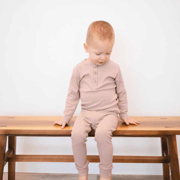 bug + bean kids Organic Ribbed Cotton Top